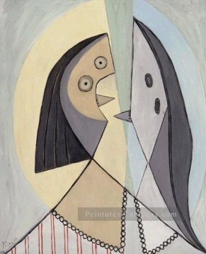 the family of the infante don luis Tableau Peinture - Bust of Femme 6 1971 cubism Pablo Picasso